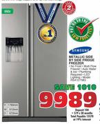Samsung Metallic Side by Side Fridge Freezer-660Ltr(RSA1DTMG)