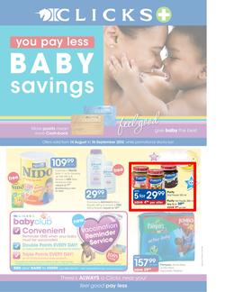 Clicks : Baby Savings (14 Aug - 16 Sep), page 1