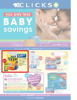 Clicks : Baby Savings (14 Aug - 16 Sep), page 1