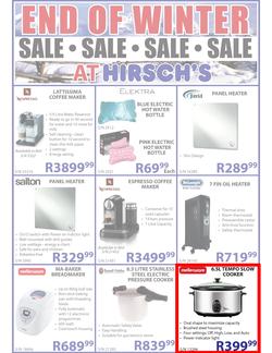 Hirsch's : End of Winter Sale (Until 19 Aug), page 1