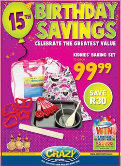 The Crazy Store : 15th Birthday Savings (Until 2 Sep), page 1