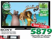 Sony Bravia FHD LED 40" TV(KDL-40EX520)