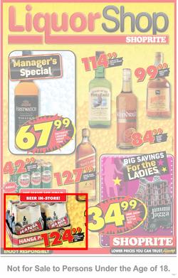 Shoprite Eastern Cape : LiquorShop (20 Aug - 2 Sep), page 1