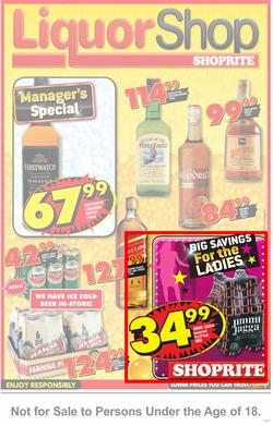 Shoprite Eastern Cape : LiquorShop (20 Aug - 2 Sep), page 1