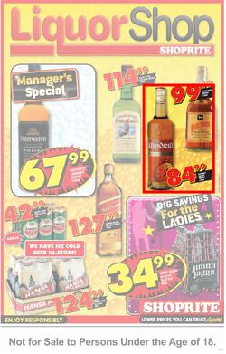 Shoprite Eastern Cape : LiquorShop (20 Aug - 2 Sep), page 1