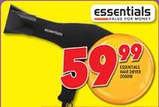Essentials Hair Dryer-2000W