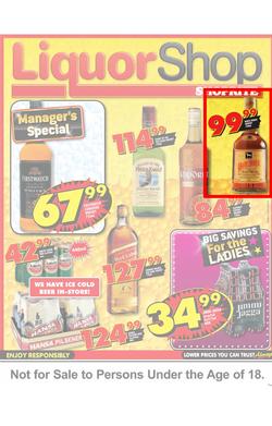 Shoprite Gauteng : LiquorShop (23 Aug - 9 Sep), page 1