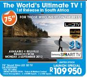 Samsung 75" Smart Slim LED 3D TV(UA75ES9000)