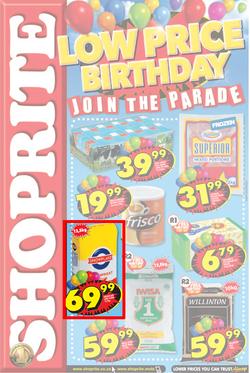 Shoprite Eastern Cape : Low Price Birthday (3 Sep - 9 Sep), page 1