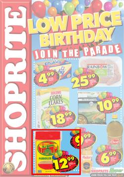 Shoprite KZN : Low Price Birthday (3 Sep - 9 Sep), page 1