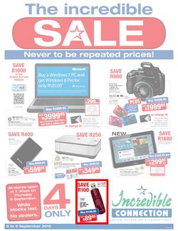 Incredible Connection : The Incredible Sale (6 Sep - 9 Sep), page 1