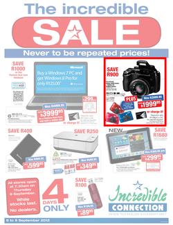 Incredible Connection : The Incredible Sale (6 Sep - 9 Sep), page 1