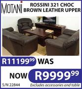 Motani Rossini 321 Choc Brown Leather Upper