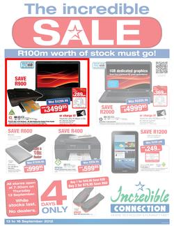 Incredible Connection : The Incredible Sale (13 Sep - 16 Sep), page 1