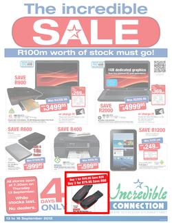 Incredible Connection : The Incredible Sale (13 Sep - 16 Sep), page 1