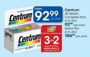 Centrum Complete From A To Zinc Tablets-30's