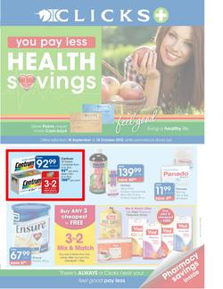 Clicks : Health Savings (18 Sep - 14 Oct), page 1