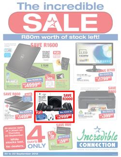 Incredible Connection : The Incredible Sale (20 Sep - 23 Sep), page 1