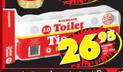 Ritebrand 1 Ply Toilet Rolls-10's pack