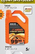Midas SAE40 APISG/CD Oil-5Ltr