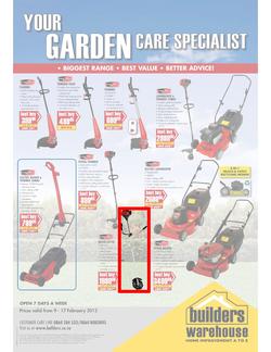 Builders Warehouse - Garden Care (9 Feb - 17 Feb), page 1