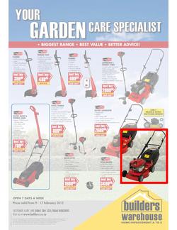Builders Warehouse - Garden Care (9 Feb - 17 Feb), page 1