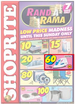 Shoprite Western Cape : Rand a Rama (25 Sep - 30 Sep), page 1