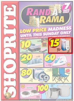 Shoprite Western Cape : Rand a Rama (25 Sep - 30 Sep), page 1