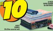 Guest Towels 30 x 50 cm assorted each