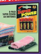 Super Power AA Batteries-8's Pack