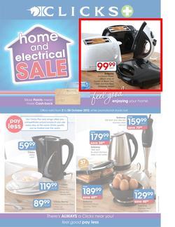 Clicks : Home & Electrical Sale (2 Oct - 28 Oct), page 1