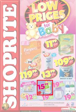 Shoprite KZN : Low Prices for Baby (24 Sep - 7 Oct), page 1