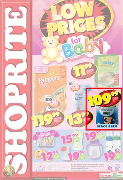 Shoprite KZN : Low Prices for Baby (24 Sep - 7 Oct), page 1