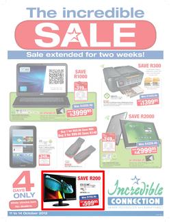 Incredible Connection : The Incredible Sale (11 Oct - 14 Oct), page 1