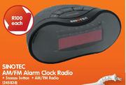 Sinotec AM/FM Alarm Clock Radio-Each