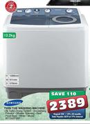 Samsung 13.2kg Twin Tub Washing Machine(WT13J7P1W1)