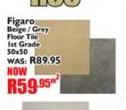 Figaro Beige/Grey Floor Tile 1st Grade 50x50-Per Sqm