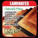 Nature's Floor Laminated Flooring Standard Range AC3,8.3mm-Per Sqm