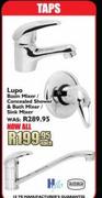 Lupo Basin Mixer/Concealed Shower & Bath Mixer /Sink Mixer