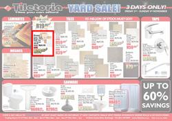 Tiletoria Durban : Yard Sale (2nd to 4th November 2012 Only), page 1