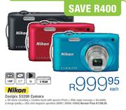 Nikon Coolpix S3200 Camera Each