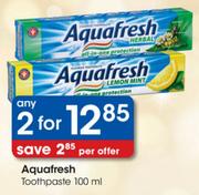 Aquafresh Toothpaste-2x100ml