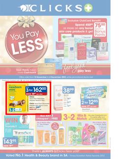 Clicks : You Pay Less (13 Nov - 2 Dec), page 1