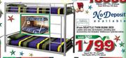 Seattle Twin Bunk Bed-91cm