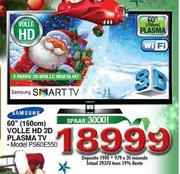 Samsung Volle HD 3D Plasma TV (PS60E550)-60" (150cm)