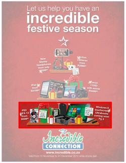 Incredible Connection : Incredible Festive Season (15 Nov - 24 Dec), page 1