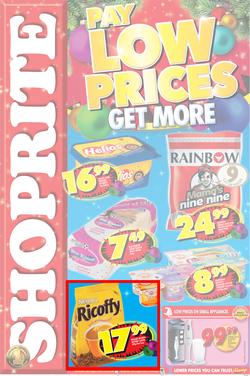 Shoprite Western Cape : Pay Low Prices Get More (14 Nov - 25 Nov), page 1