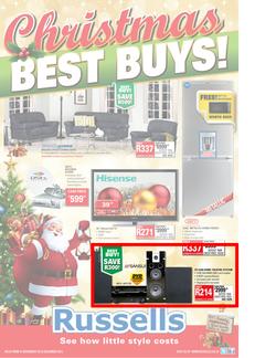 Russells : Christmas Best Buys (21 Nov - 24 Dec), page 1