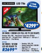 Dixon 32"/81cm LED HD Ready TV