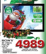 Sony Full HD LCD TV-40"(102cm)